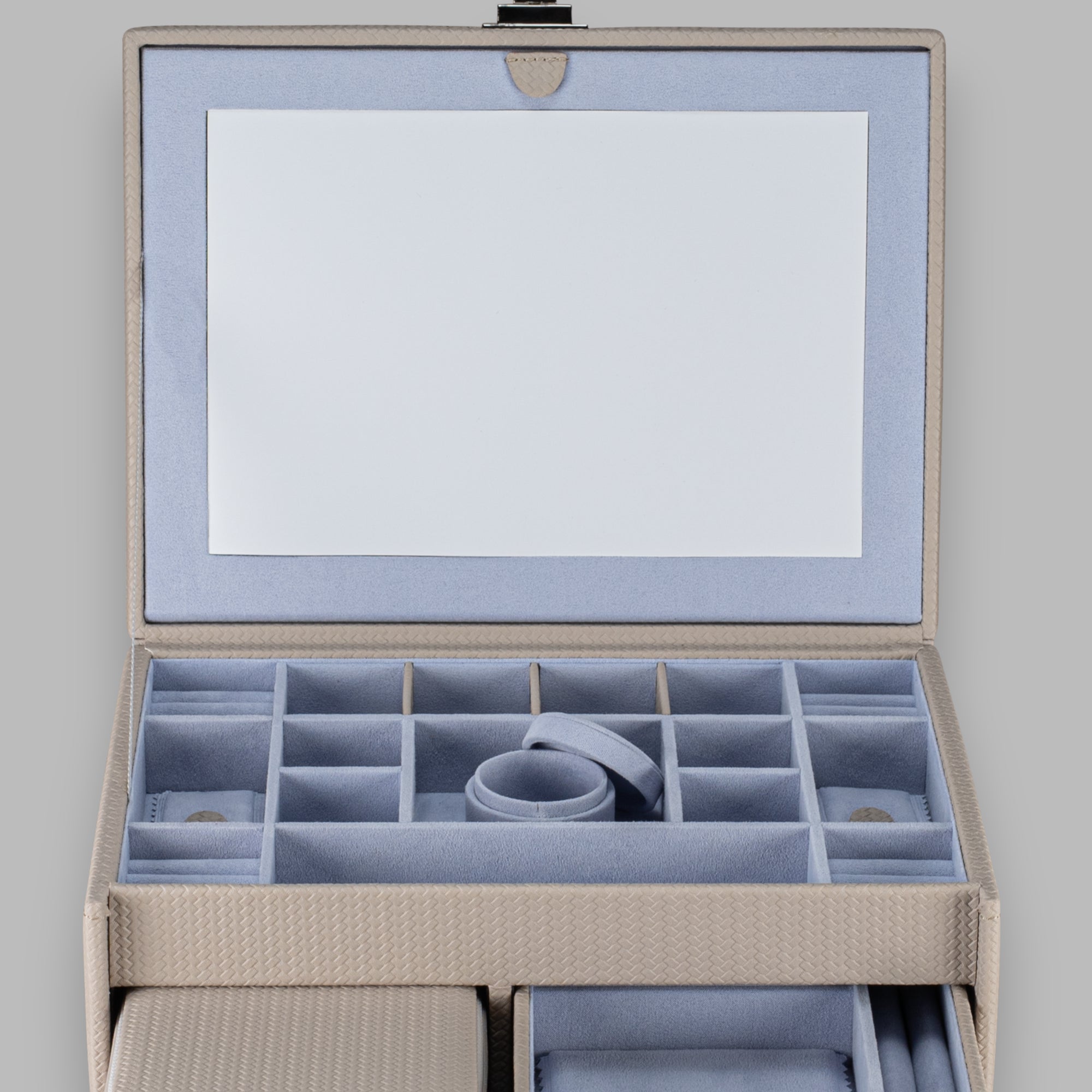 Jewelry case L with insert Corbello / taupe